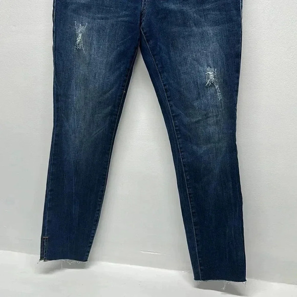 STS Blue Emma Denim Jeans Skinny Fit Ankle Pearl Diamond Embellished Size 28 - Picture 3 of 11